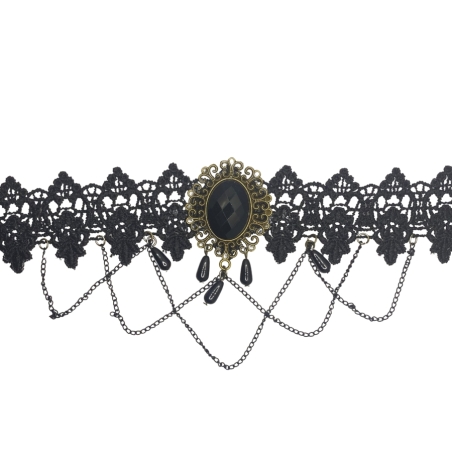 Black Lace Vintage Choker