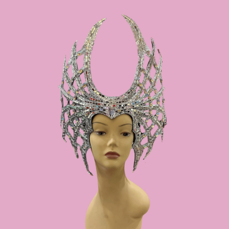 Silver Glitter Enchanted Web Headpiece