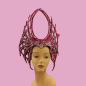 Hot Pink Glitter Enchanted Web Headpiece Hot Pink Glitter Enchanted Web Headpiece