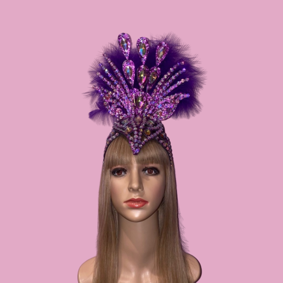 Purple Mini Butterfly Headpiece