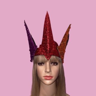 Rainbow Pride Glitter Neptune Crown