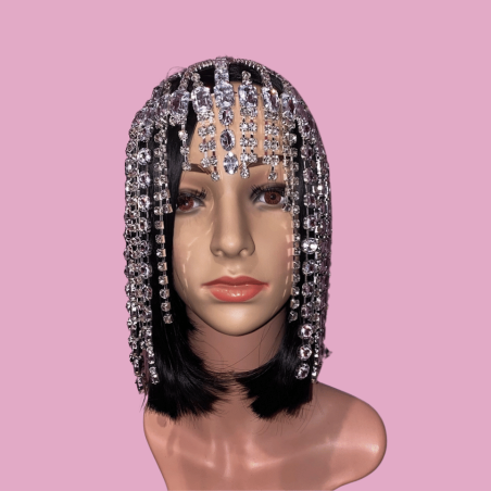 Silver Rhinestone Goddess Headpiece