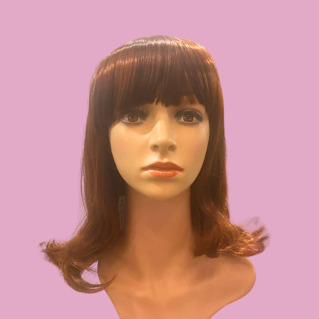 Amelia Auburn Mid Length Synthetic Wig