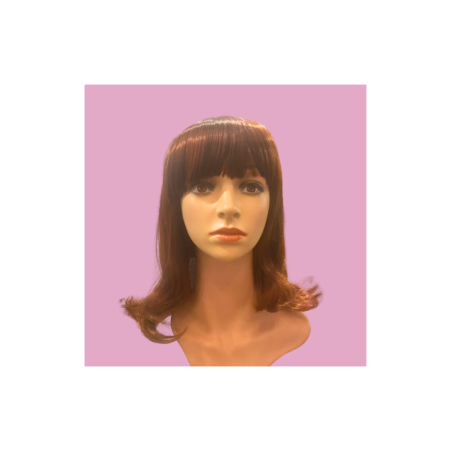 Amelia Auburn Mid Length Synthetic Wig