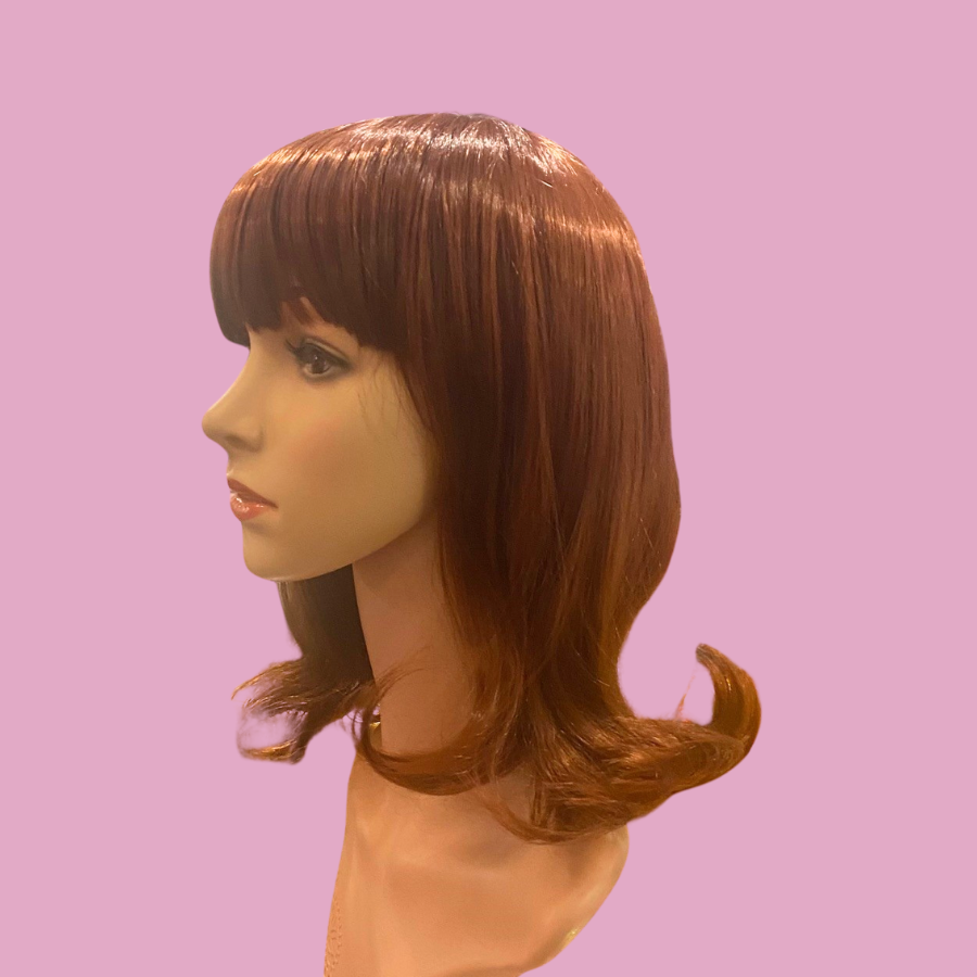 Amelia Auburn Mid Length Synthetic Wig