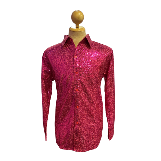 Pink Sequin Shirt