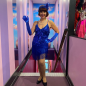 Royal Blue Teardrop Sequin Stretch Dress with Fringe Royal Blue Teardrop Sequin Stretch Dress with Fringe