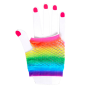 Rainbow 2 Short Fishnet Gloves Rainbow 2 Short Fishnet Gloves