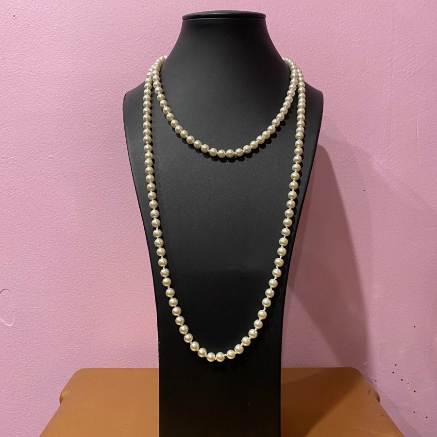 Long Strand Pearl Necklace