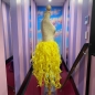 Yellow Organza Bustle Seaweed Skirt Yellow Organza Bustle Seaweed Skirt