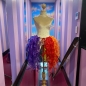 Rainbow Crystal Organza Bustle Seaweed Skirt Rainbow Crystal Organza Bustle Seaweed Skirt