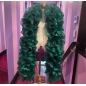Dark Green Fluffy Crystal Organza Boa 250cm