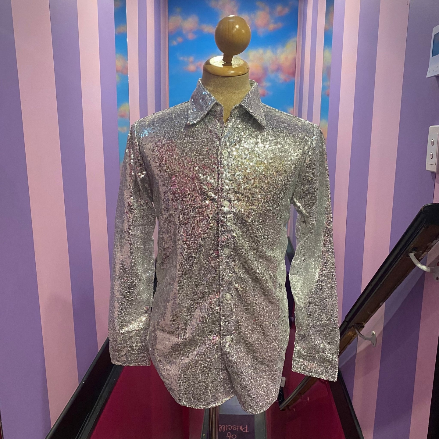 Silver Sequin Shirt