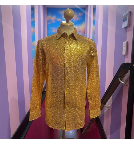 Gold Sequin Shirt