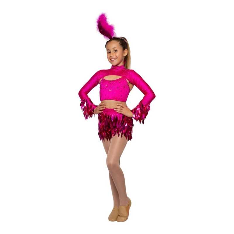 Hot Pink "Shake Your Groove Thing" Child Jazz/Tap Costume