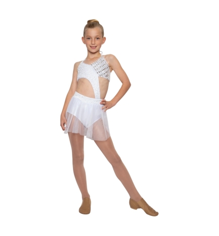 White "Charlotte" Child Lyrical/Contemporary Dance Costume
