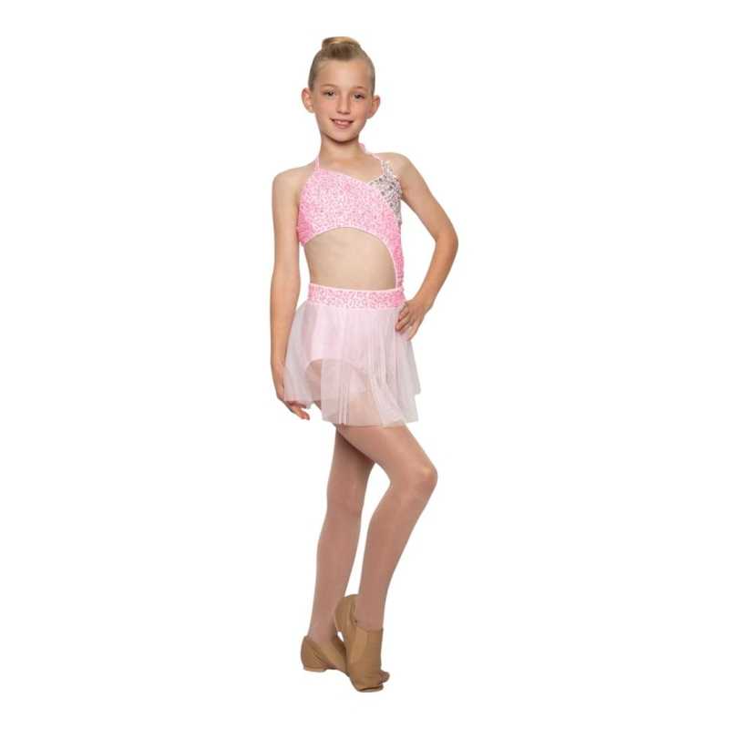 Light Pink "Charlotte" Child Lyrical/Contemporary Dance Costume