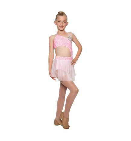 Light Pink "Charlotte" Child Lyrical/Contemporary Dance Costume