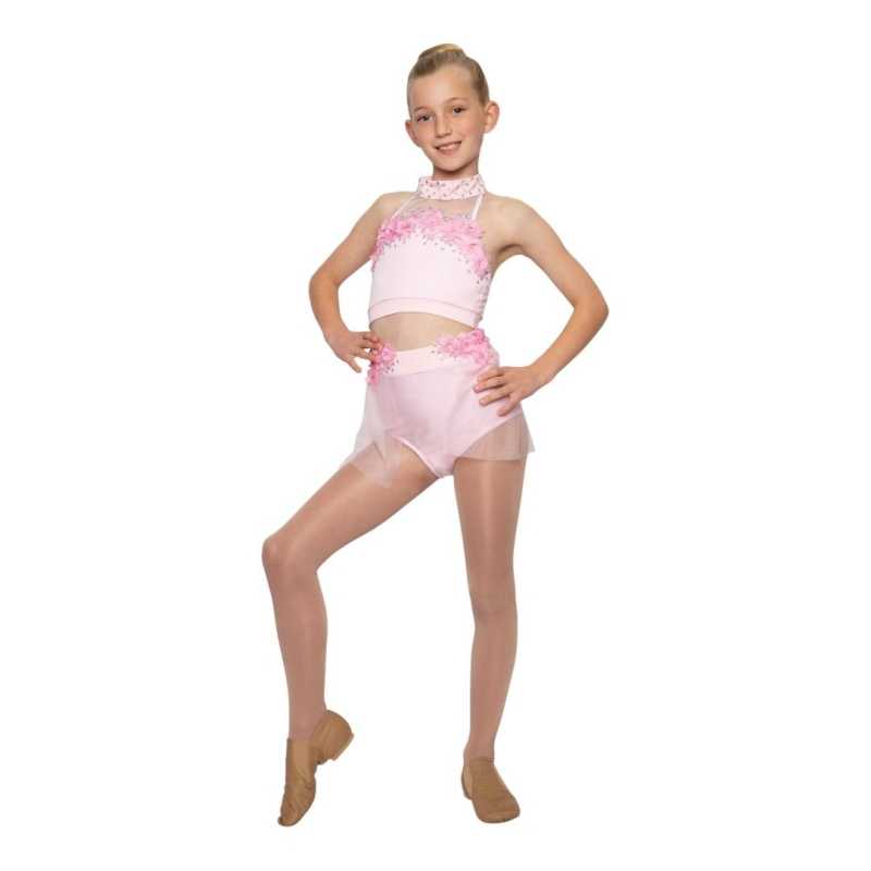 Light Pink "Connie" Child Lyrical/Contemporary Dance Costume Set