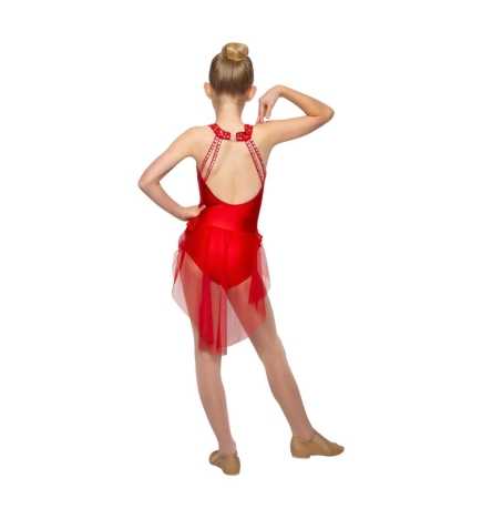 Red "Josephine" Child Lyrical/Contemporary Dance Costume