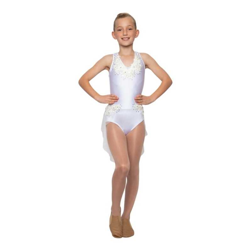 White "Josephine" Child Lyrical/Contemporary Dance Costume