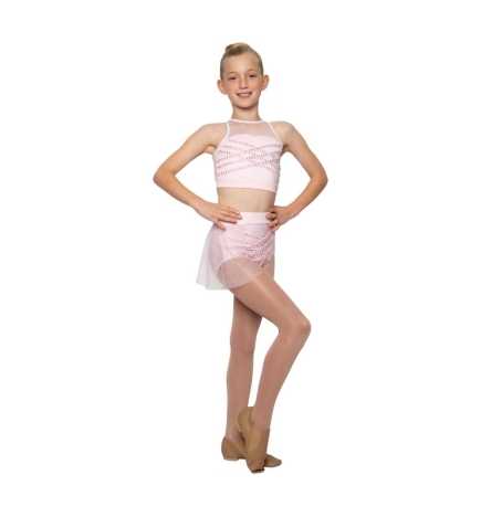 Light Pink "Sinita" Child Lyrical/Contemporary Dance Costume