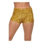 Gold Unisex Sequin Shorts Gold Unisex Sequin Shorts