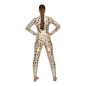 Nude Lycra Catsuit with Mirror Trim