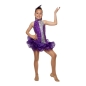 Purple-Silver "I Go To Rio" Child Jazz/Tap Dance Costume