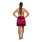 Hot Pink Sequin-Tinsel Fringe Dress