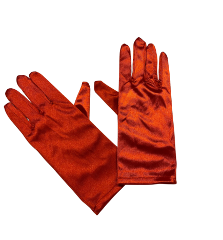Red Short Wrist Lycra Glove