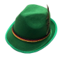 Forest Green Oktoberfest Fedora Hat