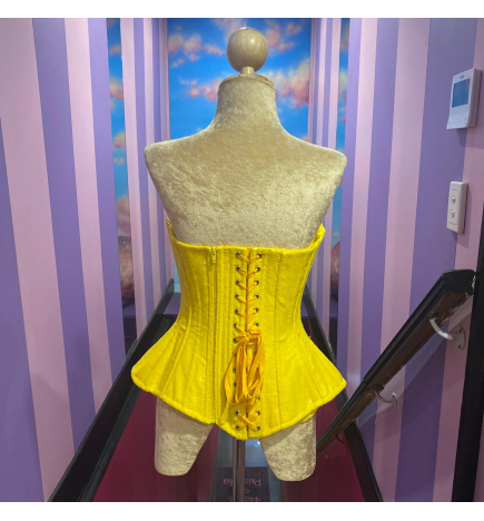 Neon Yellow Candy Sequin Corset