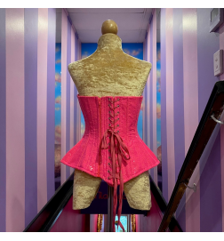 Neon Pink Candy Sequin Corset