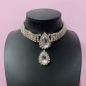 Clear Diamante Necklace with Drop Pendant Clear Diamante Necklace with Drop Pendant