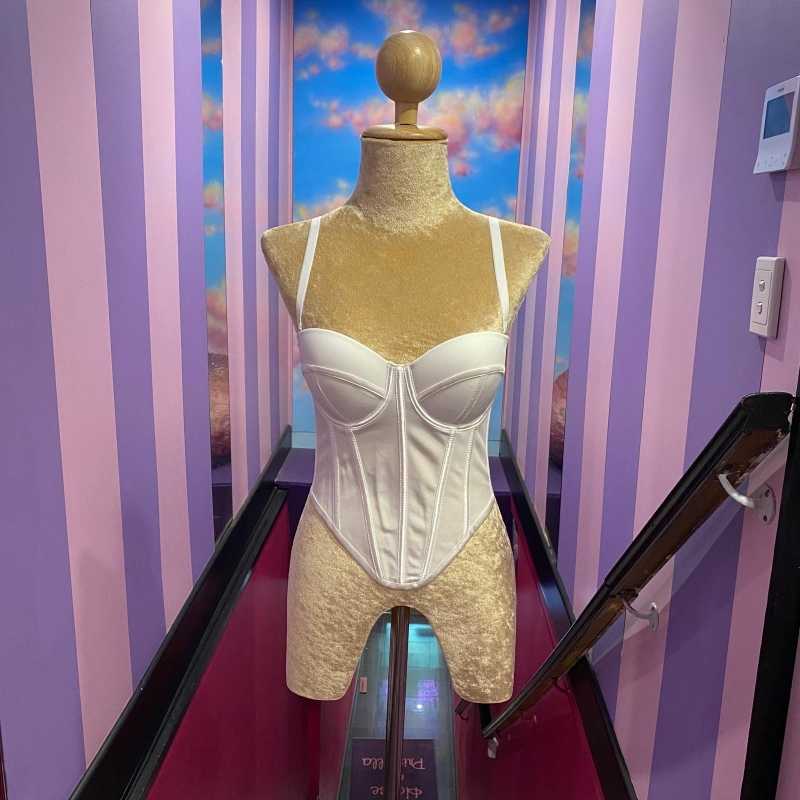 White Satin Spandex Bralette White Satin Spandex Bralette