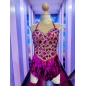 Hot Pink Zoe Rhinestone Sequin Bodysuit Hot Pink Zoe Rhinestone Sequin Bodysuit