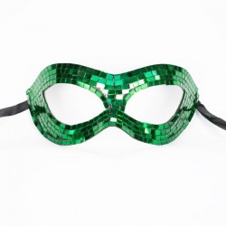 Dark Green Mirrored Mask