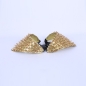 Gold Glitter and Gold Stud Shoulder Piece