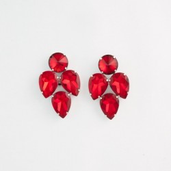 Red Crystal Earring S15