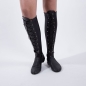 Small Lace Up Socks Black