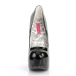 Teeze 06 Platform Pump Black Patent Pink Label