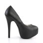 Teeze 06 Platform Pump Black PU Pink Label