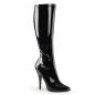 Seduce 2000 Stretch Boot Black Patent Pleaser
