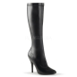 Seduce 2000 Stretch Boot Faux Leather Black PU Pleaser