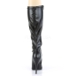 Seduce 2000 Stretch Boot Faux Leather Black PU Pleaser