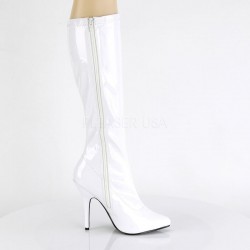 Pleaser Seduce 2000 Stretch Boot White Patent