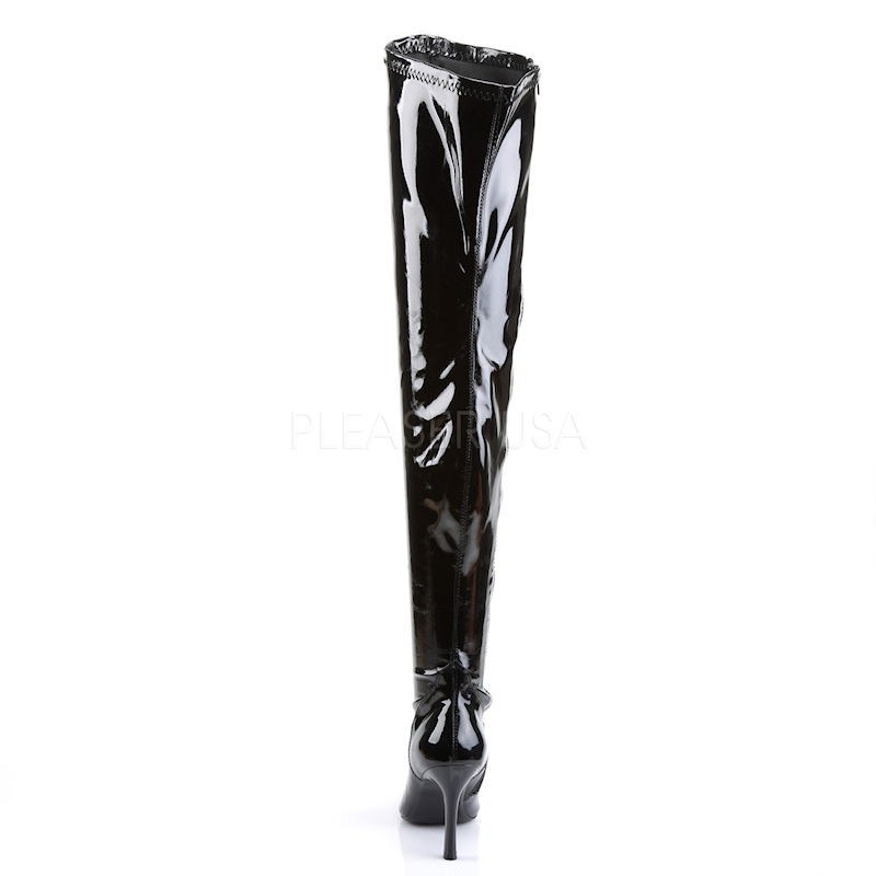Pleaser Funtasma Lust 3000 Thigh High Boot Black Patent