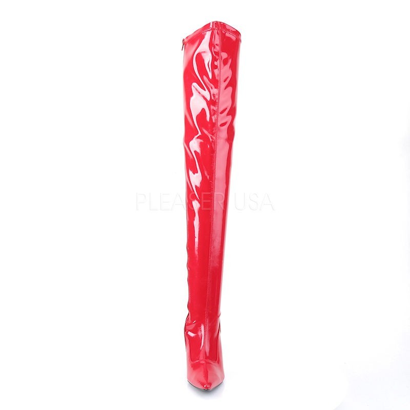 Pleaser Funtasma Lust 3000 Thigh High Boot Red