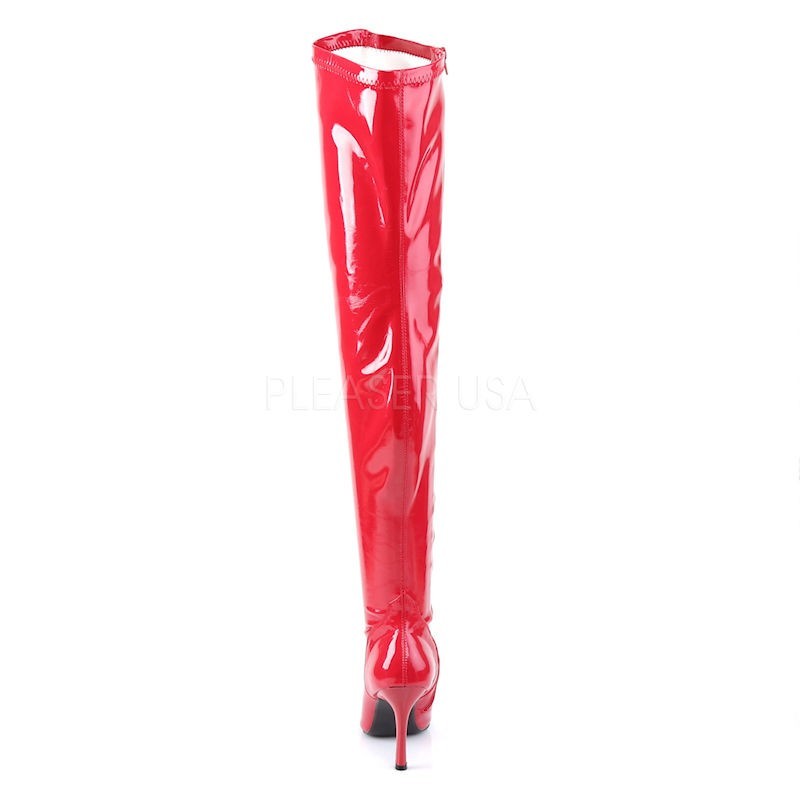 Pleaser Funtasma Lust 3000 Thigh High Boot Red